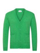 Lambswool Button Cardigan Green Lindbergh