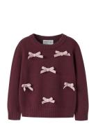 Nmfronja Ls Knit Burgundy Name It