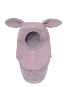 Balaclava Ears Wool Purple Huttelihut