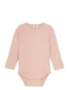 Body Ls Pointelle Pink En Fant