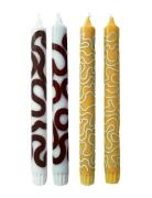 Candles, Mint/Ochre Patterned Studio About