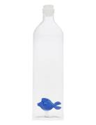 Flaske Atlantis, Blå Fisk 1,2L, Borosilikatglas Balvi