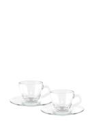 Espresso Cup W.saucer Set/2 Vetro Bialetti® Bialetti