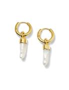 Mrs H Pearl Earrings Gold Syster P