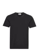 Stretch V-Neck Tee Black Filippa K
