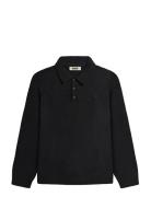 Wbtom Knitted Polo Black Woodbird