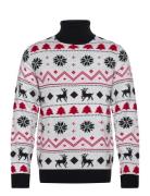 Christmas Knit Roll Neckchristmas Knit Roll Neck White Lindbergh