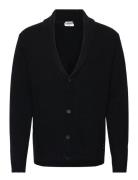 Lambswool Shawlcollar Cardigan Black Lindbergh