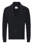Lambswool Shawlcollar Cardigan Grey Lindbergh
