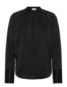 Gathered Raglan Blouse Black Filippa K