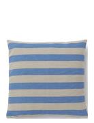 Outdoor Stripe Cushion Blue Compliments