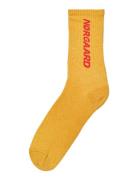 Sock Single Logo Step Yellow Mads Nørgaard
