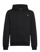 Brush Back Pullover Hoodie Black Lyle & Scott