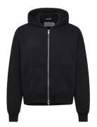 Cropped Full Zip Black Abercrombie & Fitch