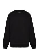 Heavy Weight Drop Shoulder Crew Black Lyle & Scott