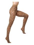 Leopard Tights Brown Sneaky Fox