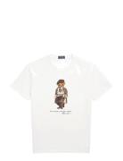 Custom Slim Fit Polo Bear Jersey T-Shirt White Polo Ralph Lauren