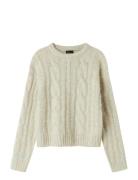 Nlfnaible Ls Short Knit Cream LMTD