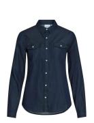 Vibista Denim Shirt/Su-Noos Navy Vila