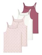 Nkfstrap Top 4P Aop Noos Pink Name It