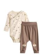 Set - Bodysuit And Joggers Cream Lindex