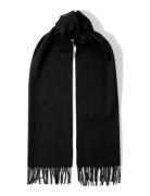 Slftime New Wool Scarf Black Selected