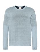 Ls Double Layer Archive Linen Sw Blue Calvin Klein