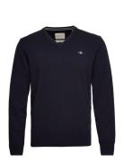 Superfine Lambswool V-Neck Navy GANT