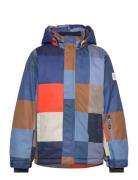 Ski Jacket - Aop Blue Color Kids