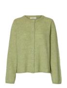 Slflulu New Ls Knit Cardigan Noos Green Selected