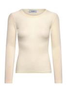 Mscally Long Sleeve Top Cream Minus