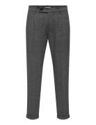 Onslou Kaleb Slim Taper Check 0365 Pant Grey ONLY & SONS