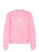 Reg Tonal Shield C-Neck Sweat Pink GANT