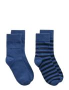 Gant Striped Socks 2-Pack Navy GANT