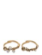 Hadley Rings, 2-In-1 Set, Gold-Plated Gold Pilgrim