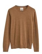 Extrafine Merino Wool C-Neck Brown GANT