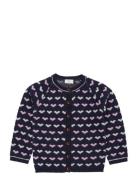 Merino Heart Cardigan Navy Copenhagen Colors