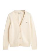 Classic Cotton Cardigan Cream GANT