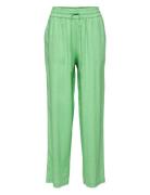 Slfviva-Gulia Hw Long Linen Pant Green Selected