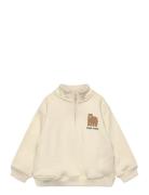 Bear Print Sweatshirt Cream Mango