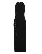 Crepe Button Dress Black ROTATE Birger Christensen