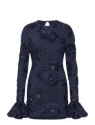 3D Mesh Mini Dress Navy ROTATE Birger Christensen