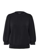 Slftenny 3/4 Sweat Top Noos Black Selected