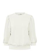 Slftenny 3/4 Sweat Top Noos White Selected