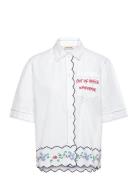 Coloured Embroidered Over D Shir White Stella Nova