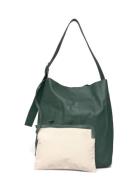 Grain Mae Buckle Bag Green Becksöndergaard