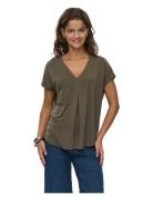 Nutilia Ss Blouse Khaki Nümph
