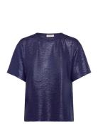 Fqsatina-Tee Navy FREE/QUENT