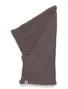 Balaclava Pixie Wool Knit Brown Huttelihut