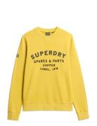 Workwear Applique Sweatshirt Yellow Superdry